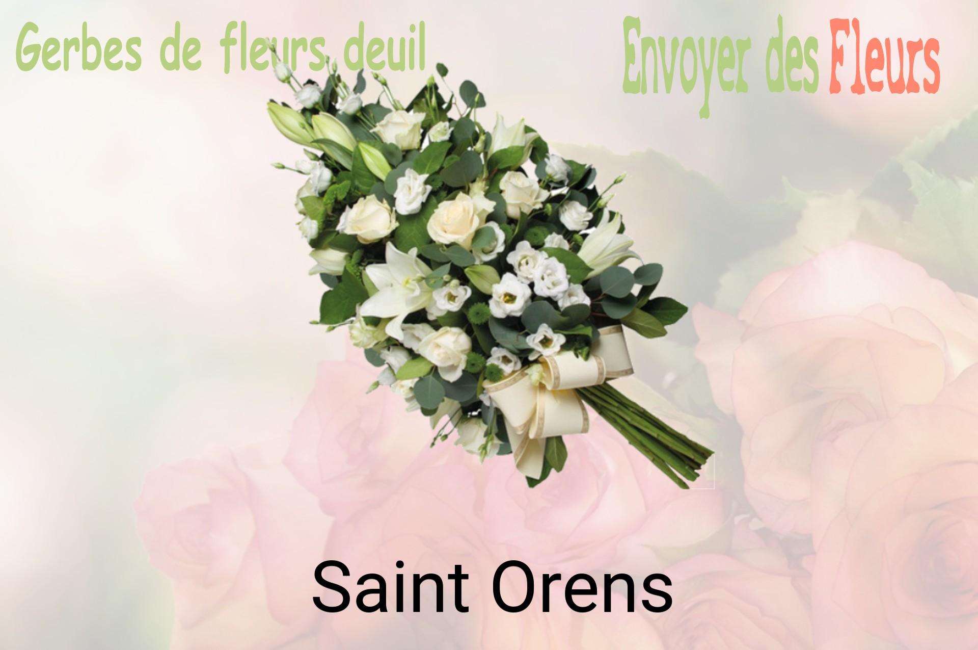 Gerbe de fleurs de deuil livrée à Saint-Orens
